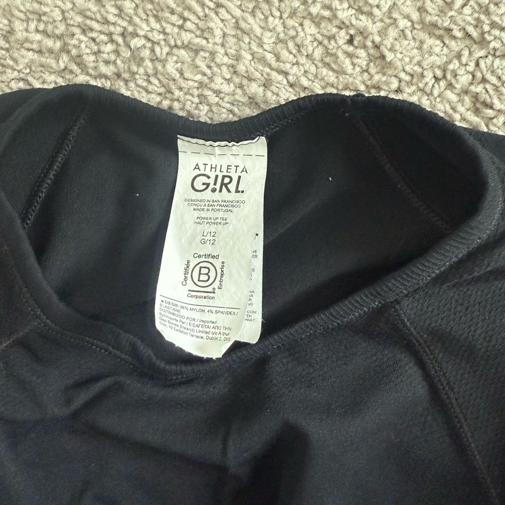 Athleta Girl Black Top
